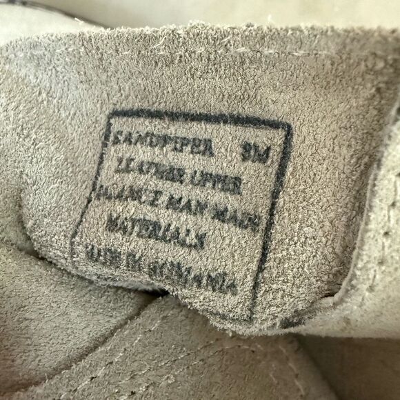 OTBT Sandpiper Genuine Suede Leather Tan Wedge Booties size 8 - Picture 5 of 6